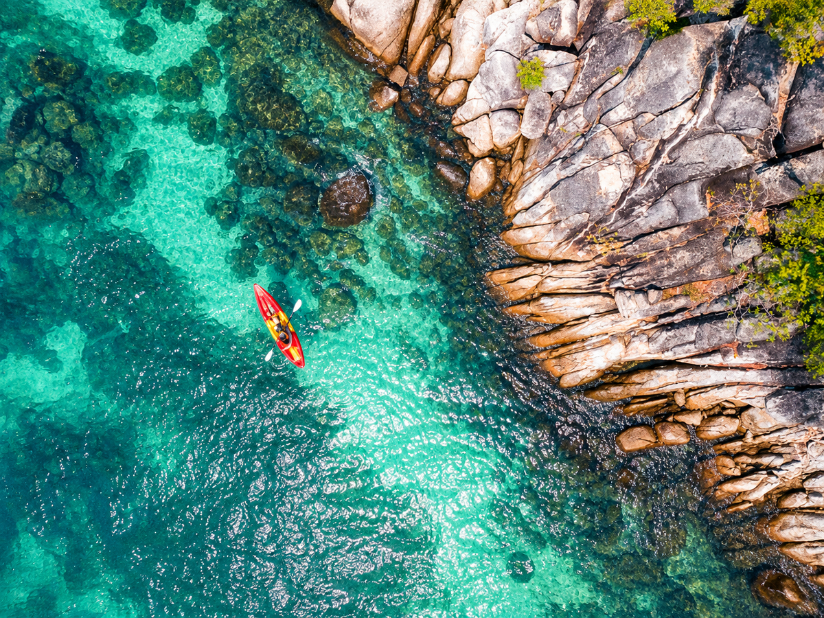 TideCraft kayaks on open water