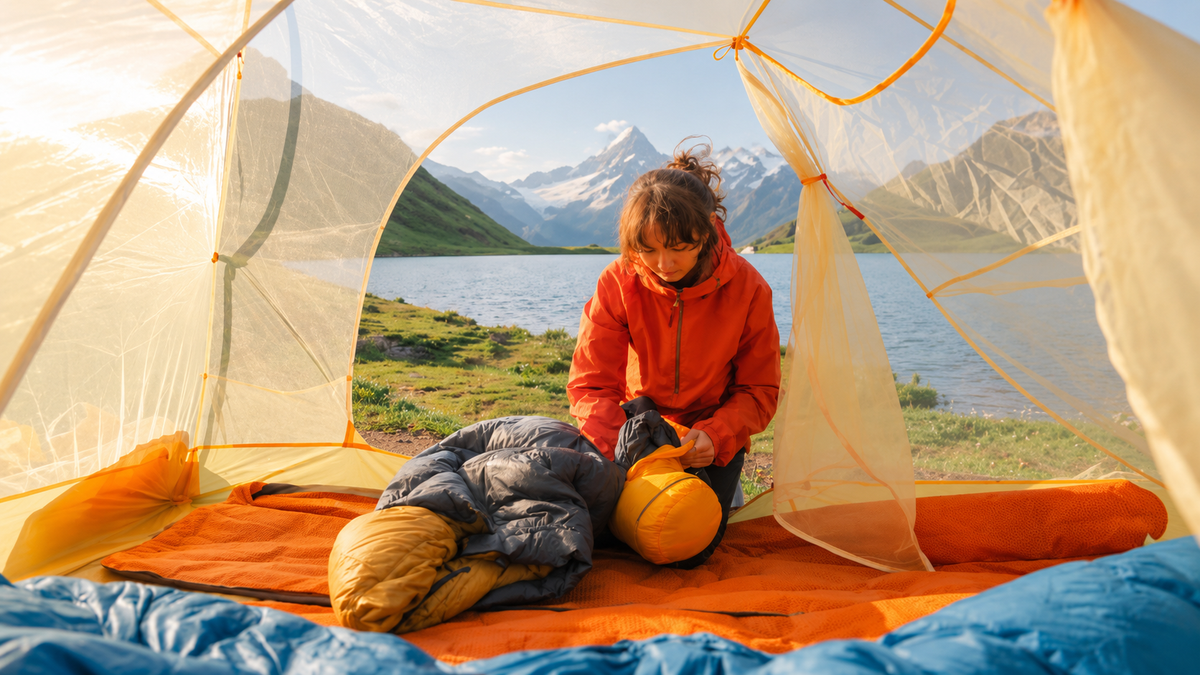 Air Chamber Sleeping Pad for Camping & Backpacking