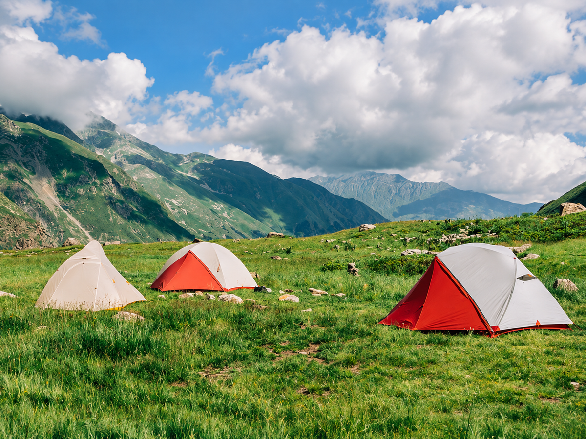 4-Person Cabin Camping Tent with Full-Coverage Fly