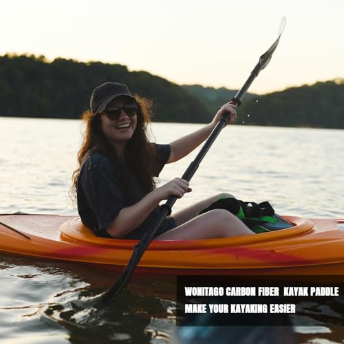 Lightweight Adjustable Carbon Fiber Kayak Paddle