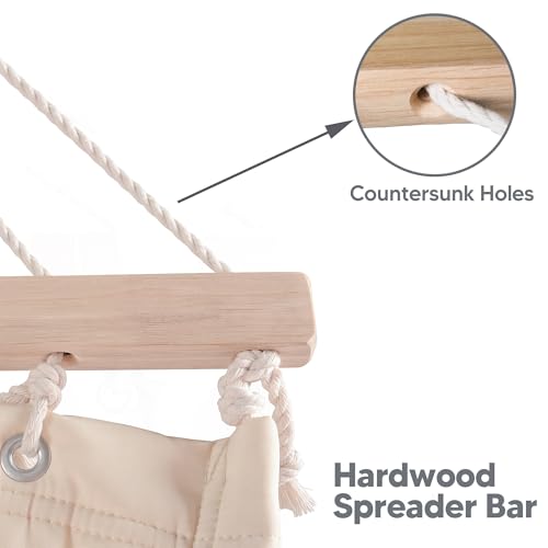 Double Quilted Hammock with Spreader Bar & Pillow