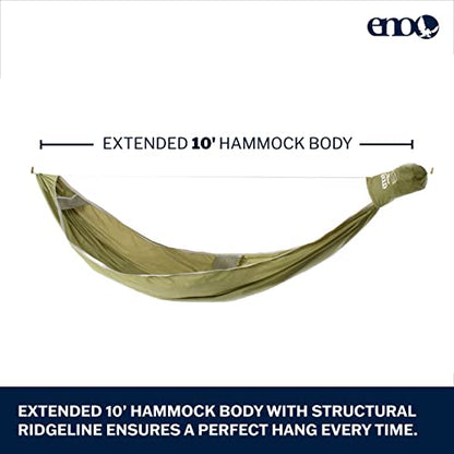 JungleNest Camping Hammock with Integrated Bug Net