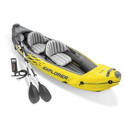2-Person Inflatable Kayak Set with Oars & Pump