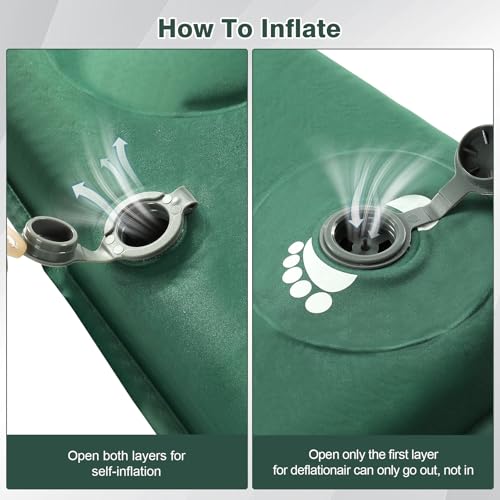 Self-Inflating Foam Sleeping Pad with 9.5 R-Value