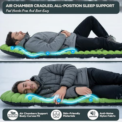 Self-Inflating 4-Season Camping Sleeping Pad