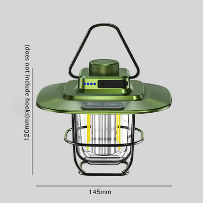 Rechargeable Retro Camping Lantern With Dimmable Light