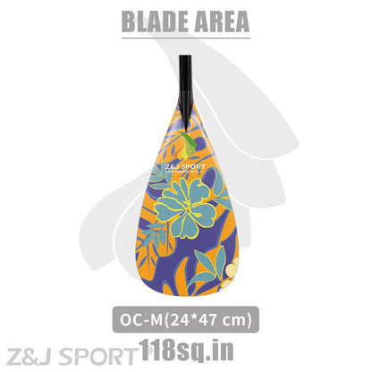 Carbon Outrigger Canoe Paddle with Bent Shaft