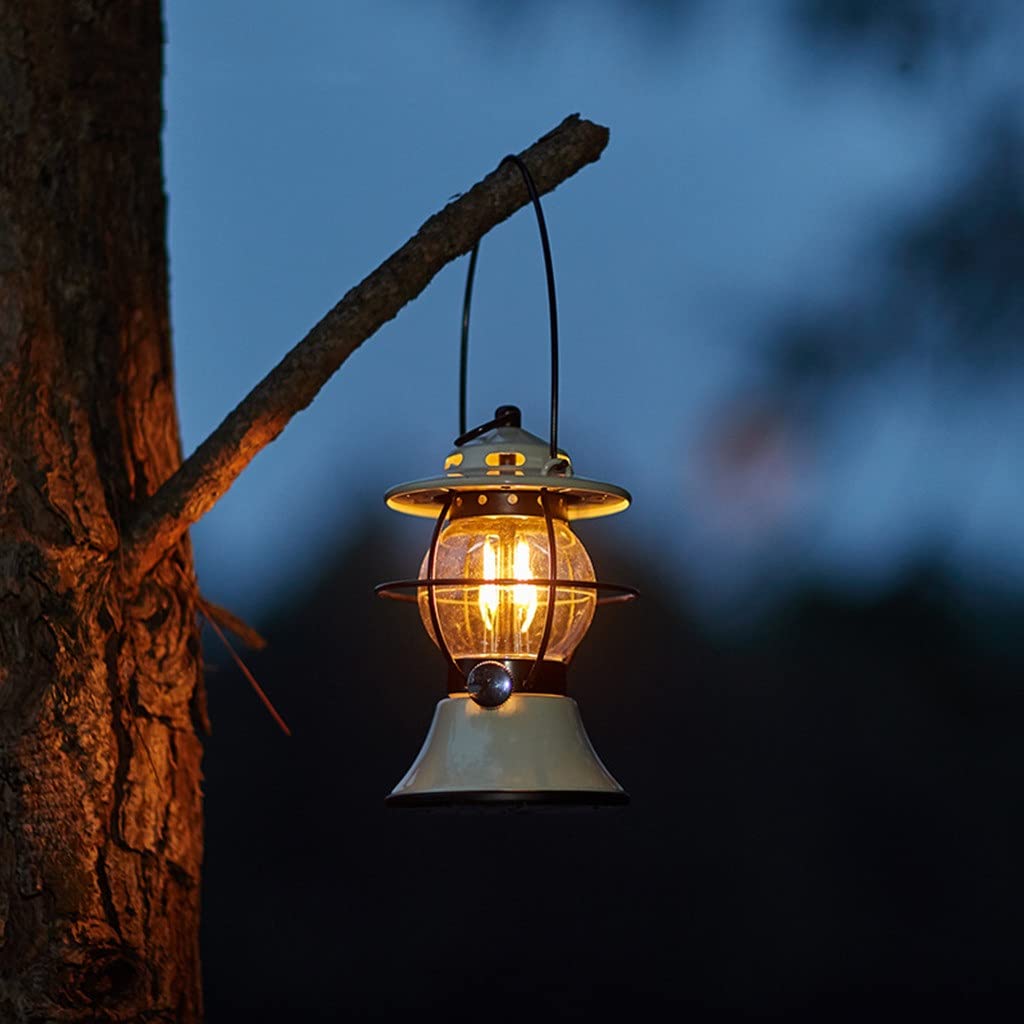 Rechargeable Retro LED Camping Lantern With Long Runtime