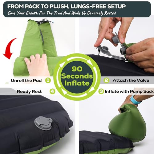 Self-Inflating 4-Season Camping Sleeping Pad