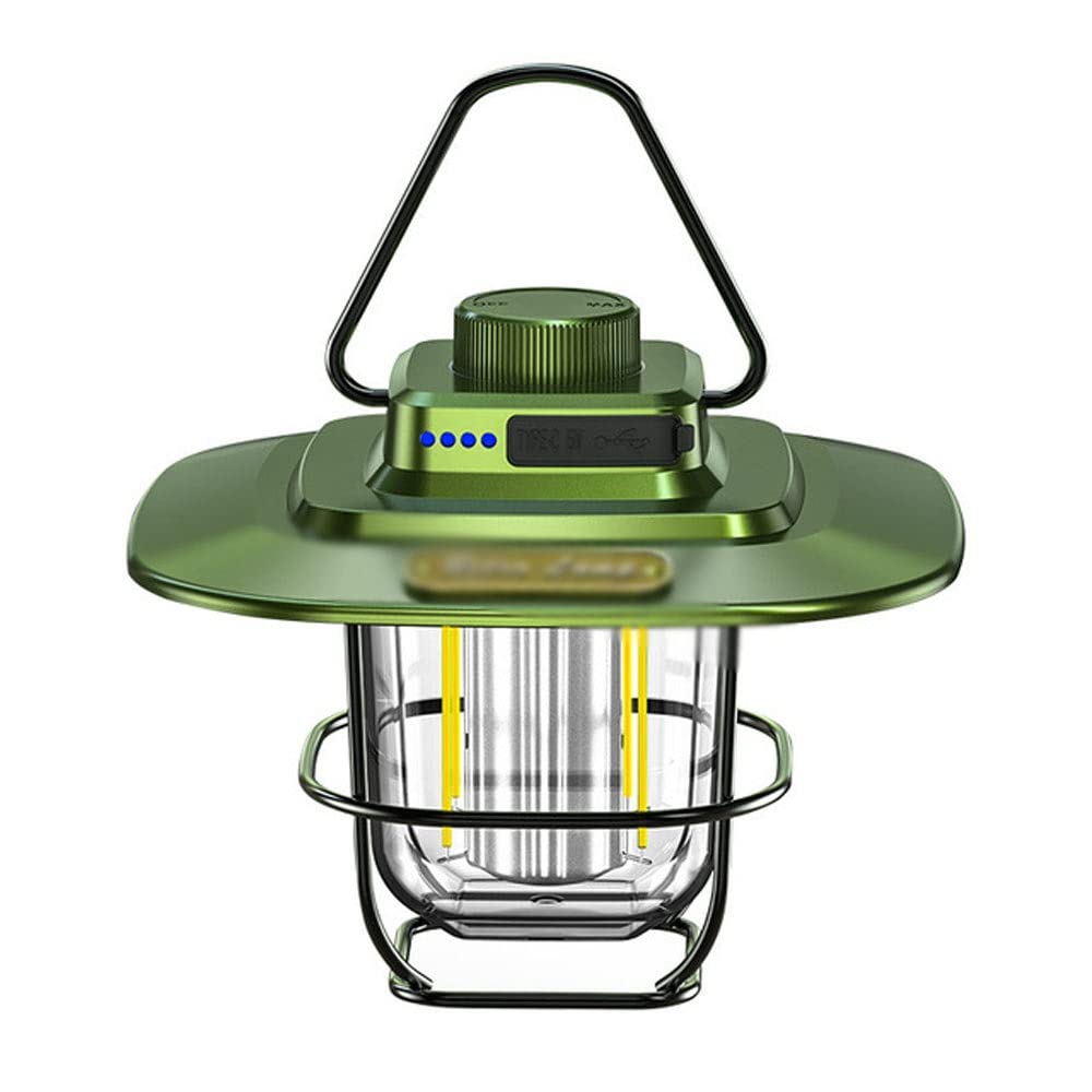 Rechargeable Retro Camping Lantern With Dimmable Light