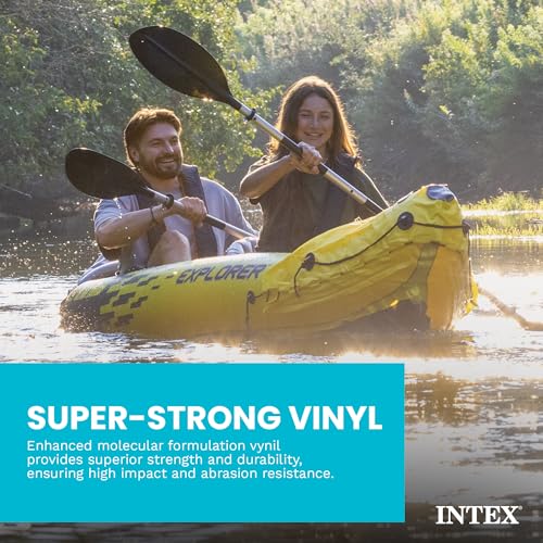 2-Person Inflatable Kayak Set with Oars & Pump
