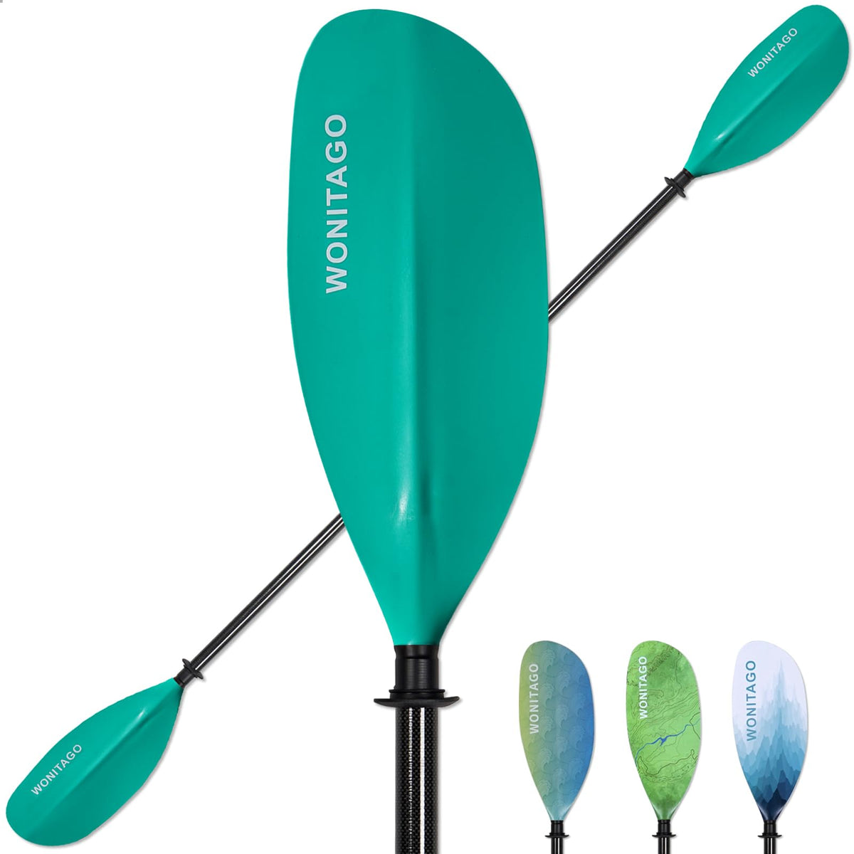 Lightweight Adjustable Carbon Fiber Kayak Paddle