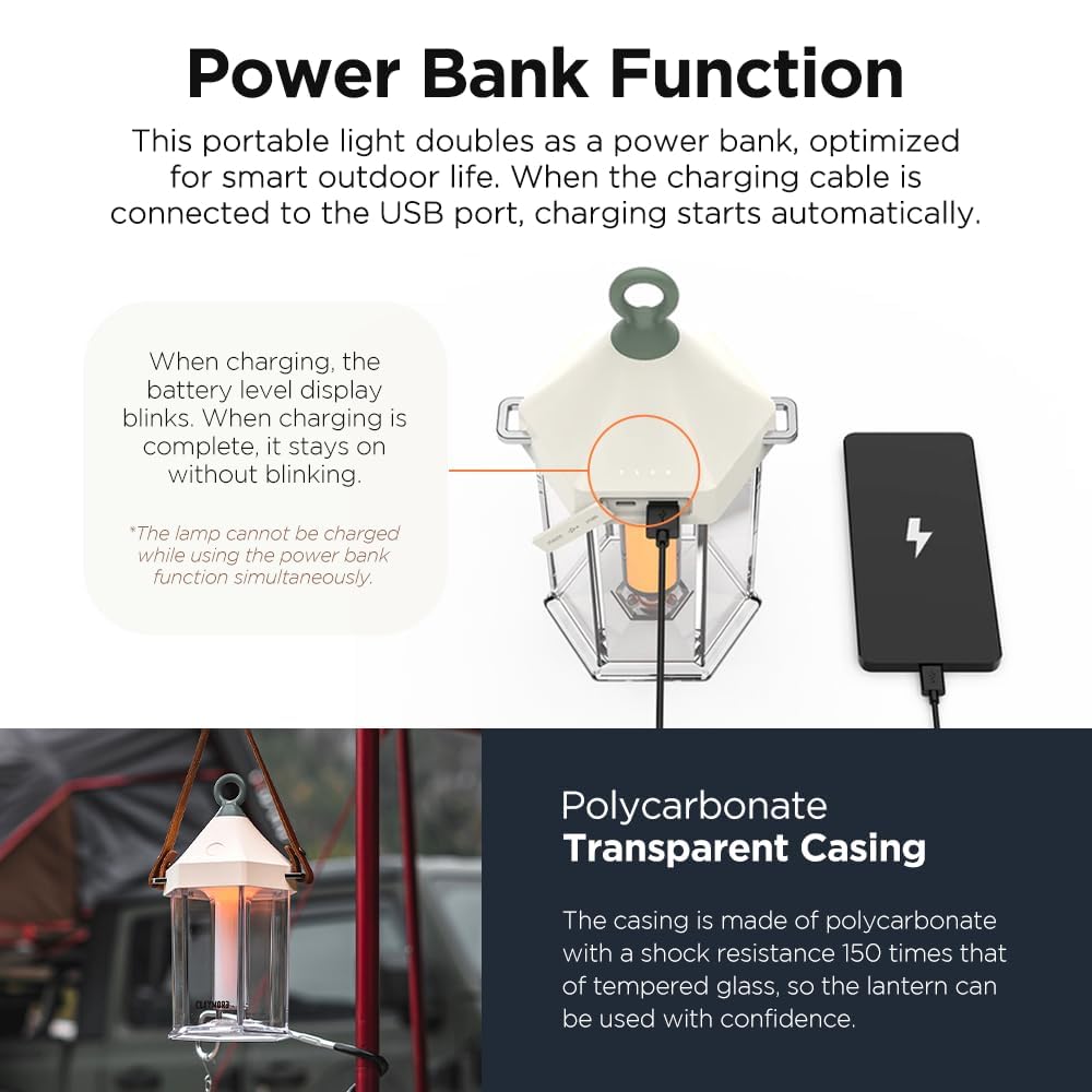 Rechargeable LED Cabin Lamp for Camping & Outdoors