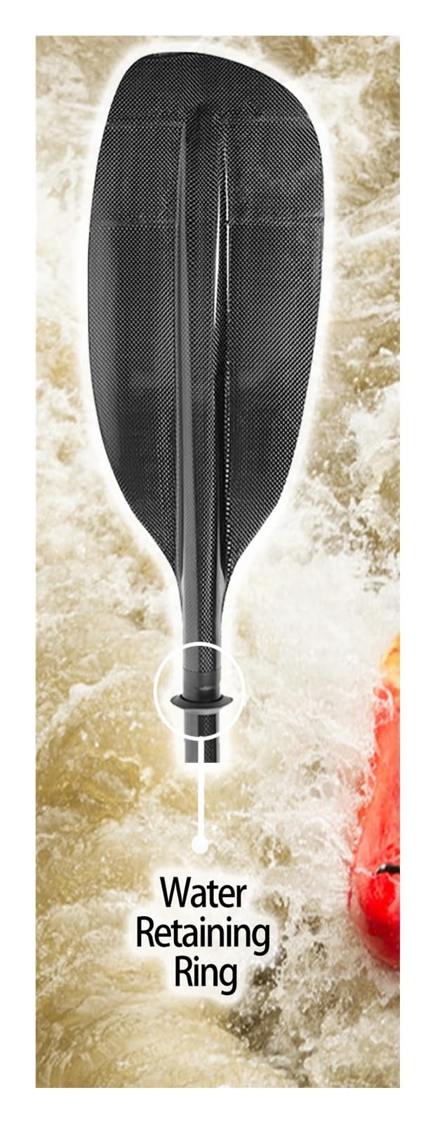 Carbon Fiber Kayak Paddle with Bent Shaft