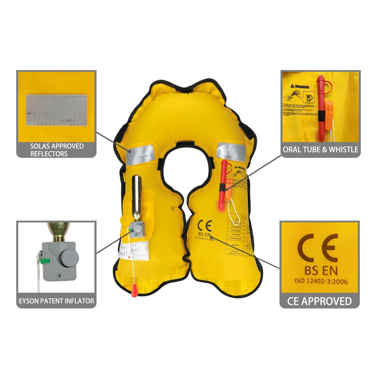 Adult Manual Inflatable Life Jacket