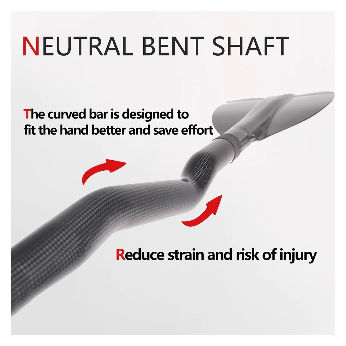 Carbon Fiber Kayak Paddle with Bent Shaft