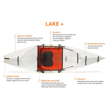 Foldable Kayak for Lakes & Rivers, Lightweight Design