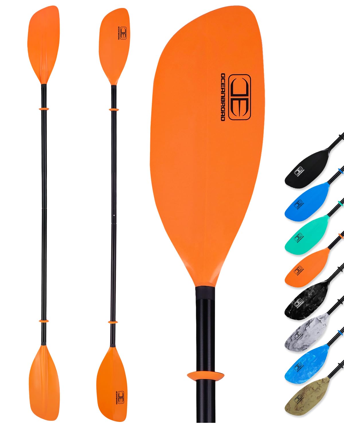 2-Piece Kayak Paddle with Lightweight Alloy Shaft