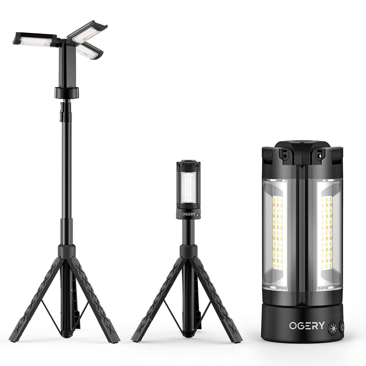 Rechargeable Camping Light With Adjustable Tripod