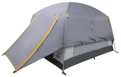 4-Person Cabin Camping Tent with Full-Coverage Fly