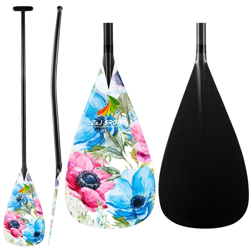 Carbon Outrigger Canoe Paddle with Bent Shaft