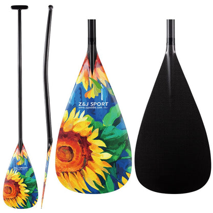 Carbon Outrigger Canoe Paddle with Bent Shaft