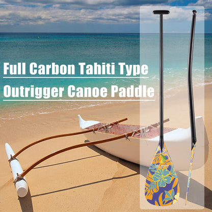 Carbon Outrigger Canoe Paddle with Bent Shaft