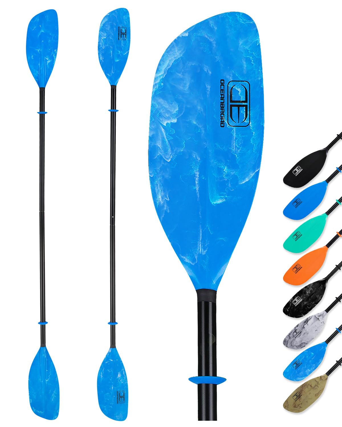 2-Piece Kayak Paddle with Lightweight Alloy Shaft