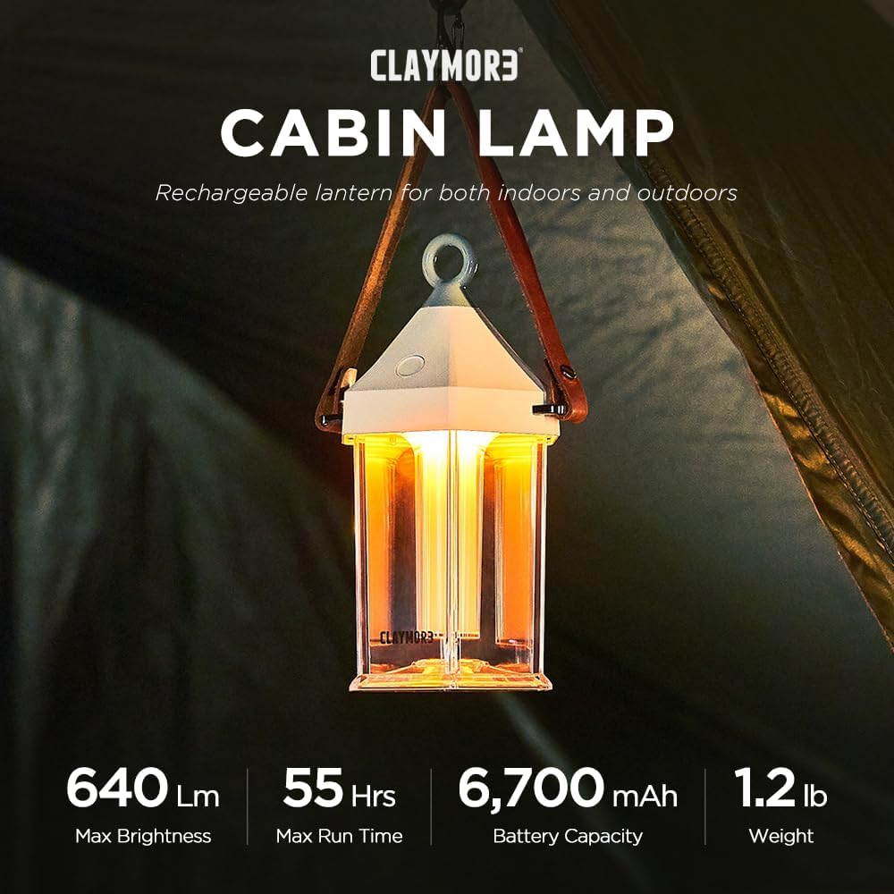 Rechargeable LED Cabin Lamp for Camping & Outdoors