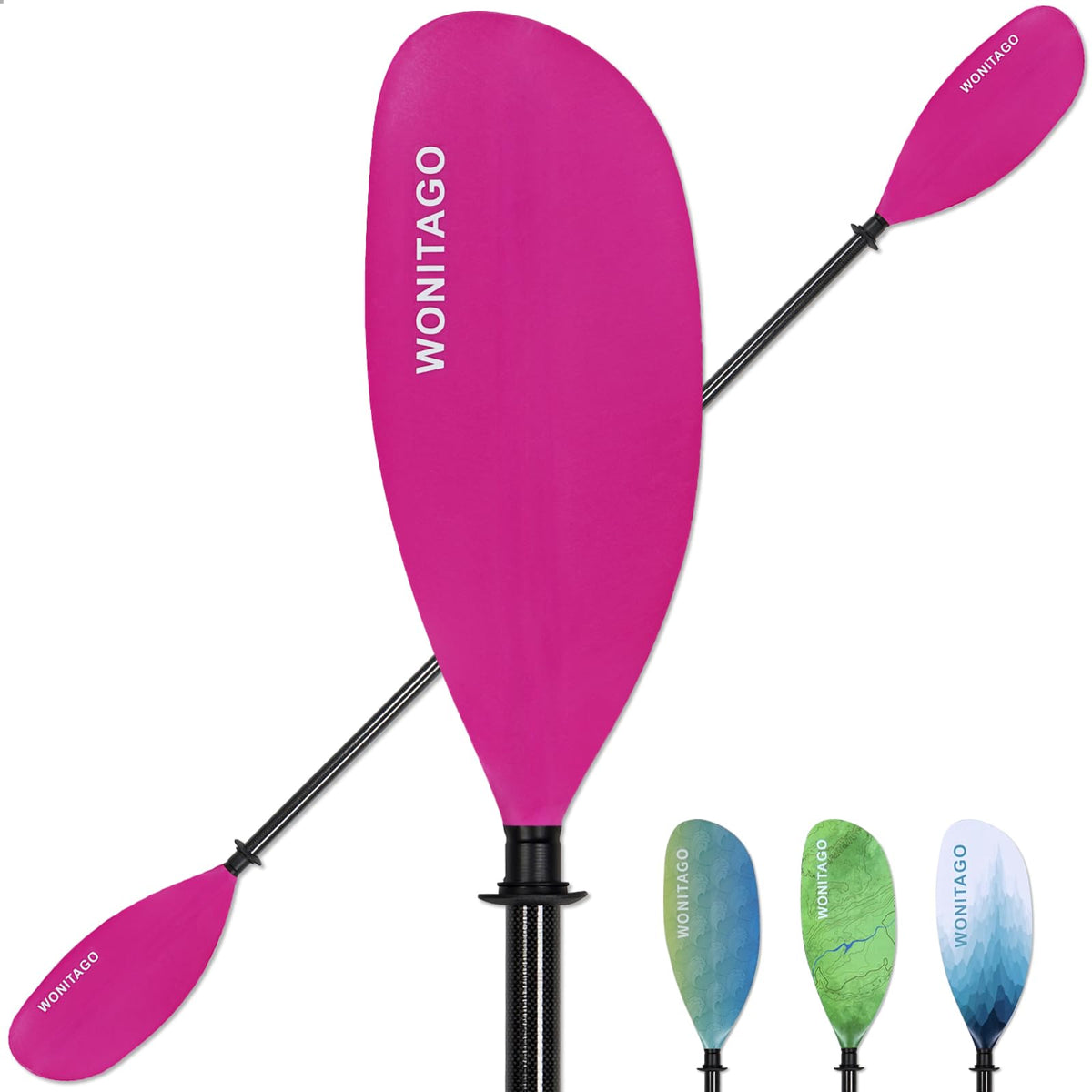 Lightweight Adjustable Carbon Fiber Kayak Paddle