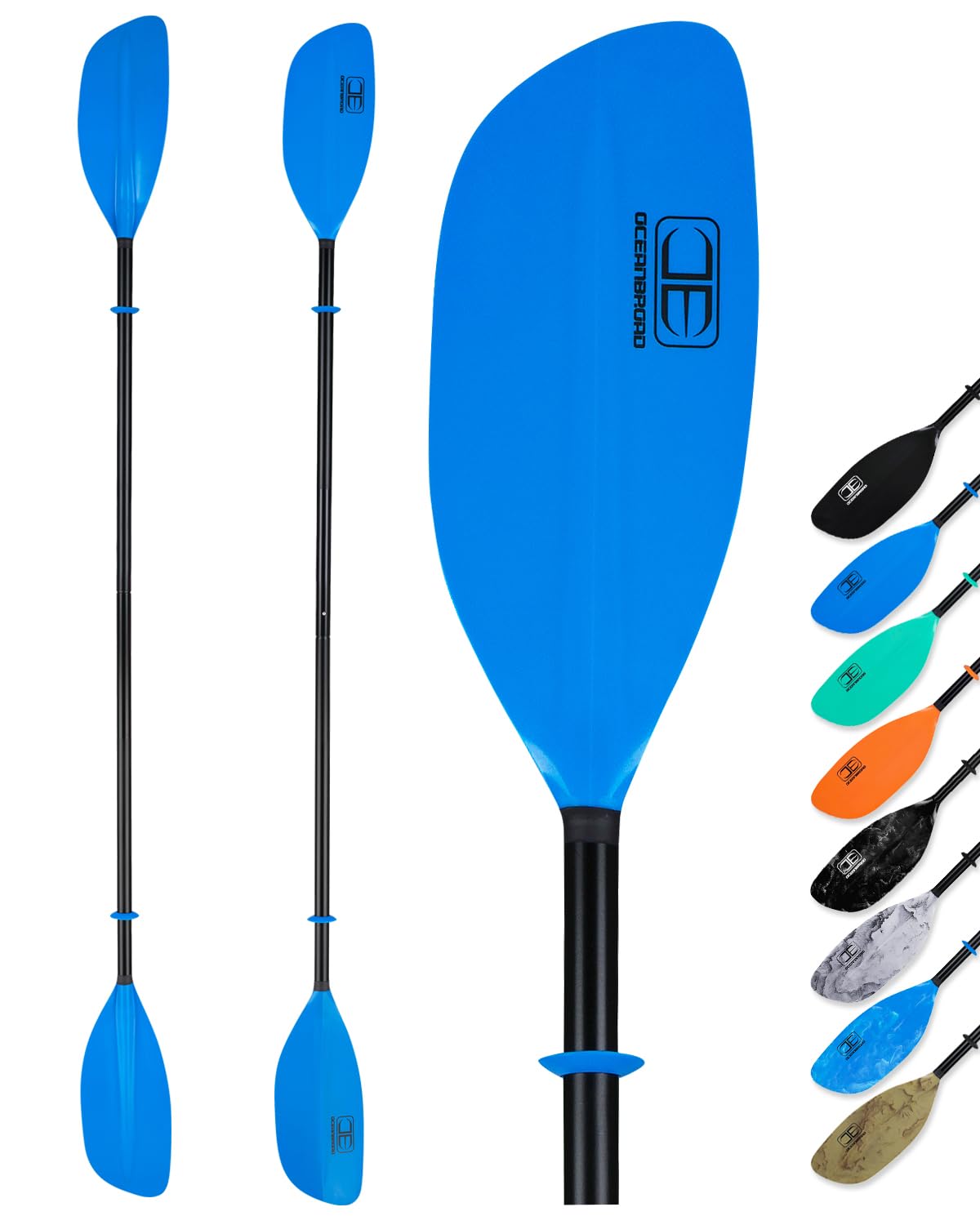 2-Piece Kayak Paddle with Lightweight Alloy Shaft
