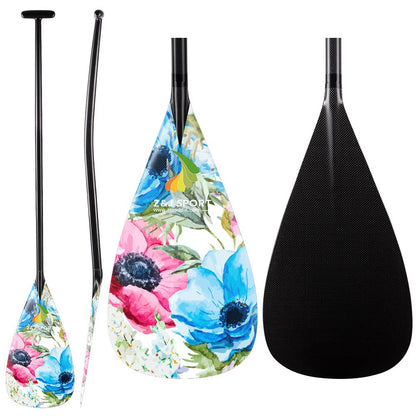Carbon Outrigger Canoe Paddle with Bent Shaft