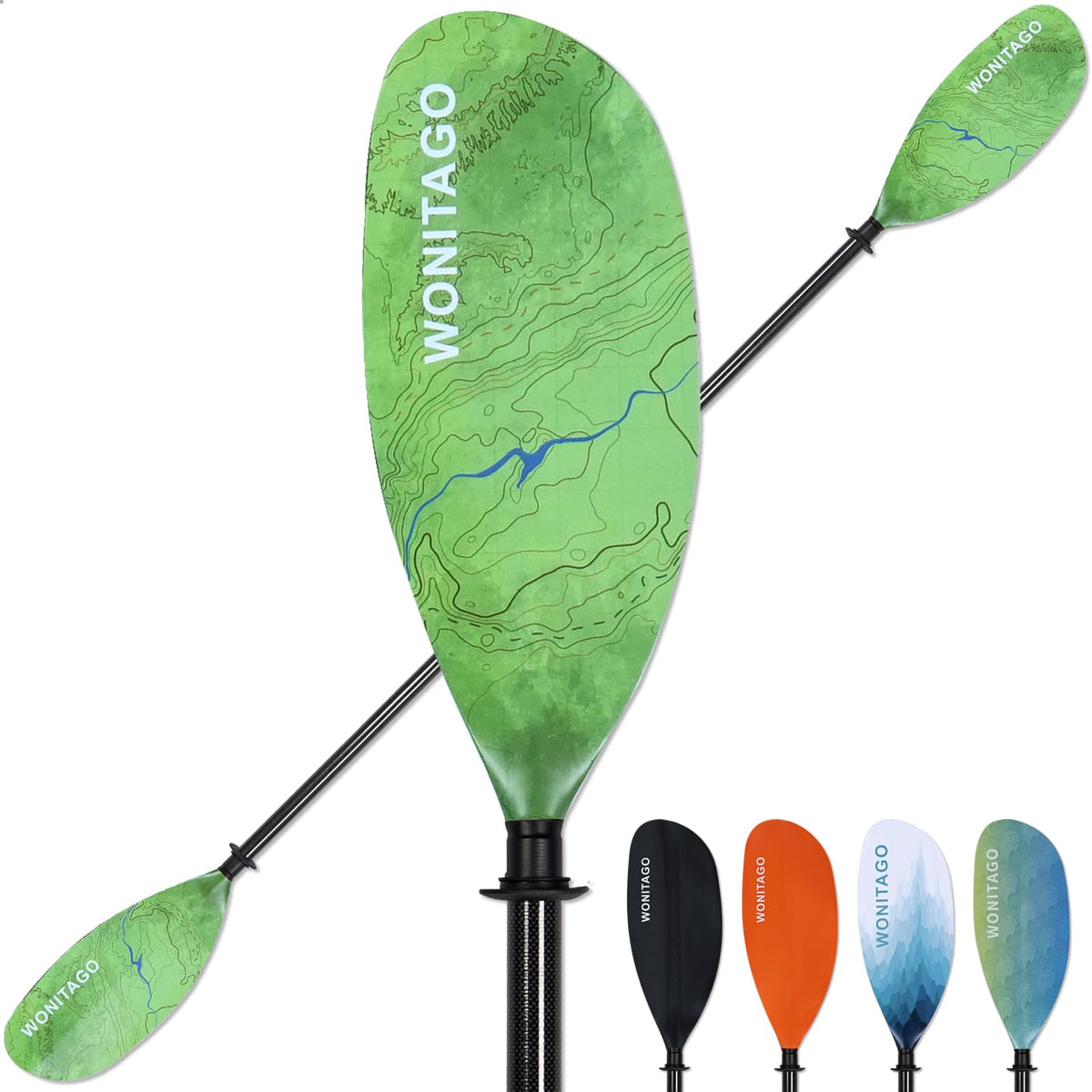 Lightweight Adjustable Carbon Fiber Kayak Paddle