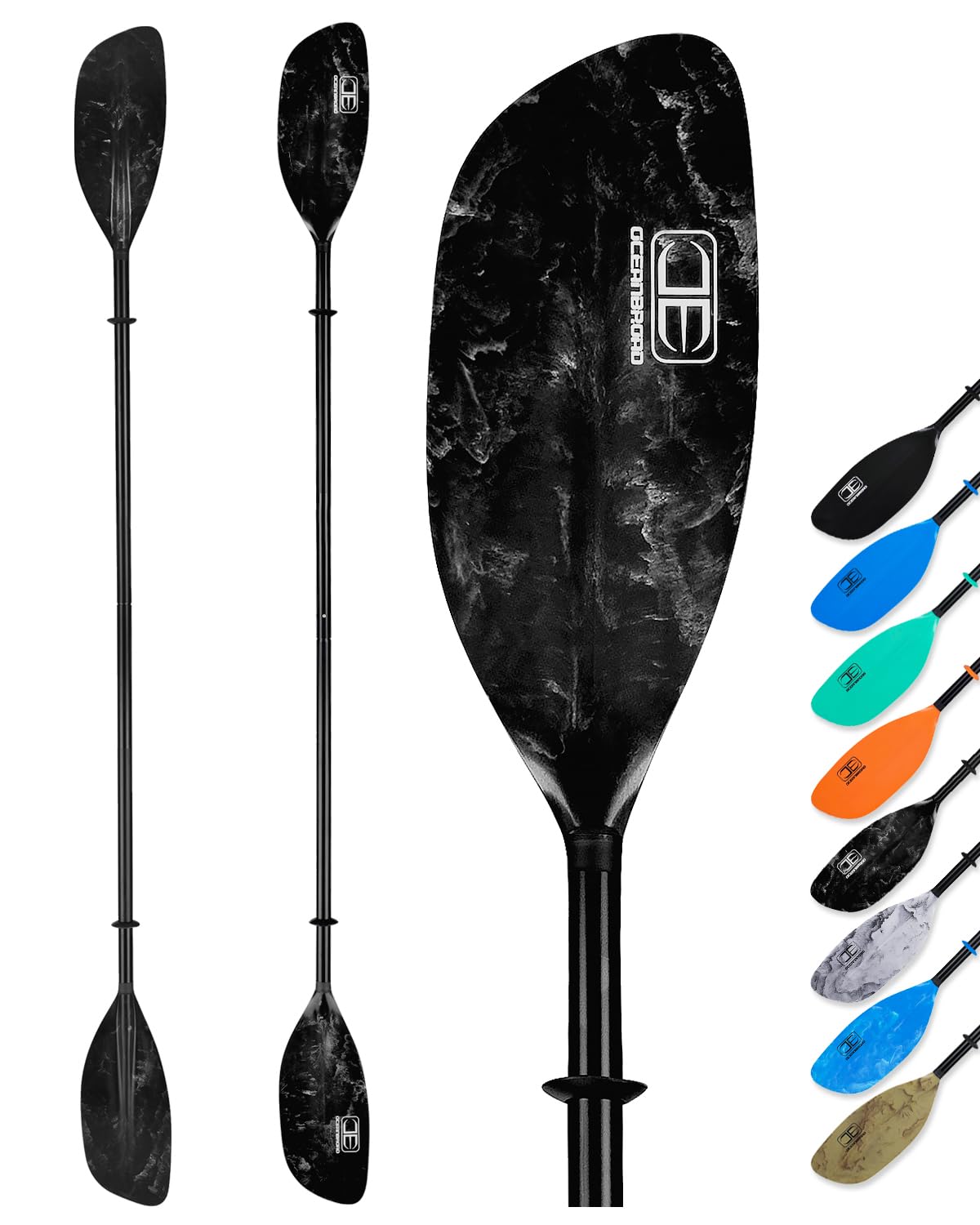2-Piece Kayak Paddle with Lightweight Alloy Shaft