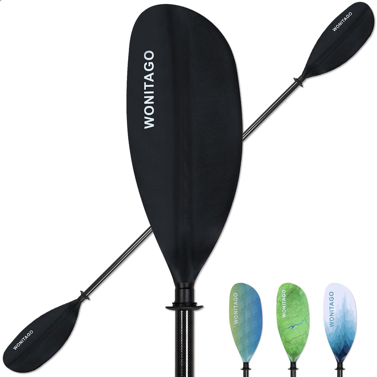 Lightweight Adjustable Carbon Fiber Kayak Paddle