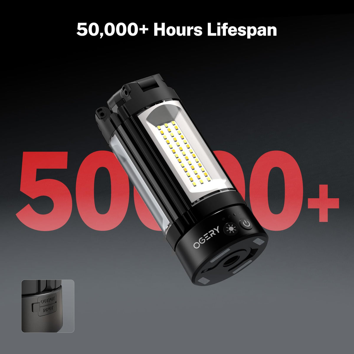 Rechargeable Camping Light With Adjustable Tripod
