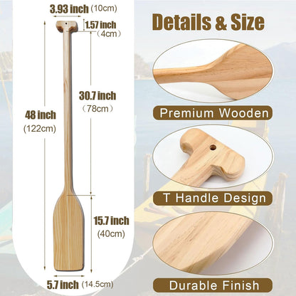 48-Inch Wooden Canoe & Kayak Paddles, 2-Pack