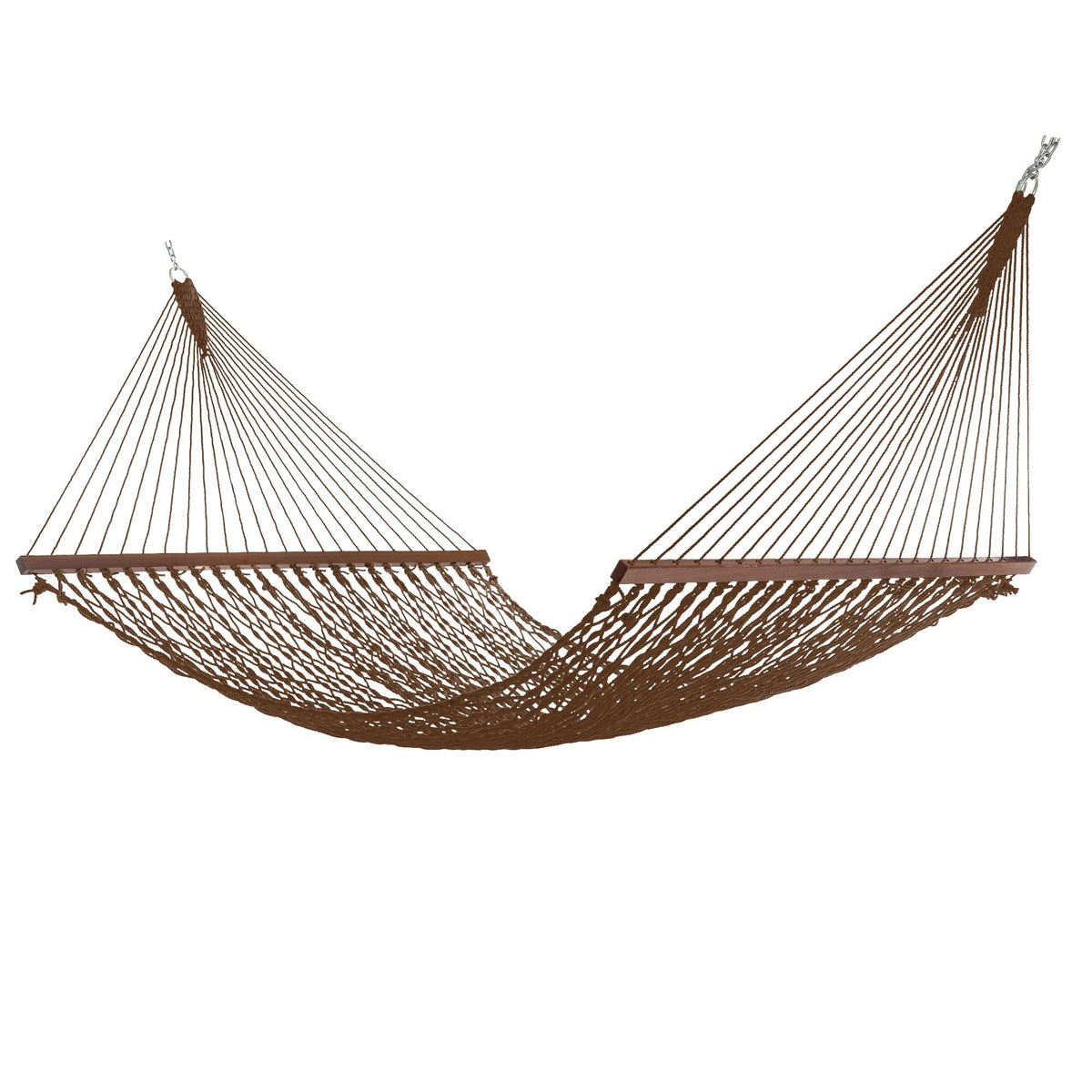 DuraCord Rope Hammock with Tree Hooks & Chains