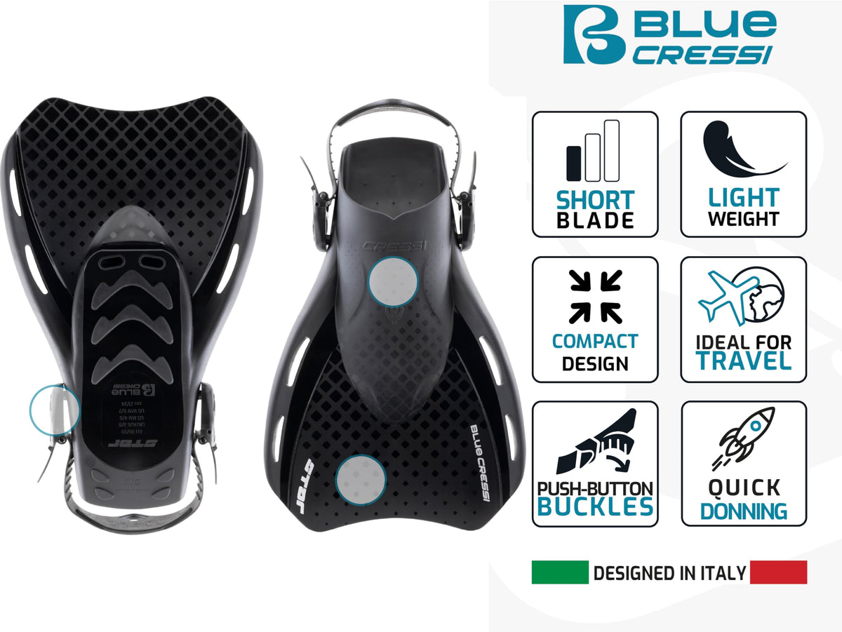 Adult Snorkel Set with Wide-View Mask & Fins