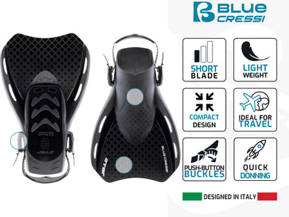 Adult Snorkel Set with Wide-View Mask & Fins