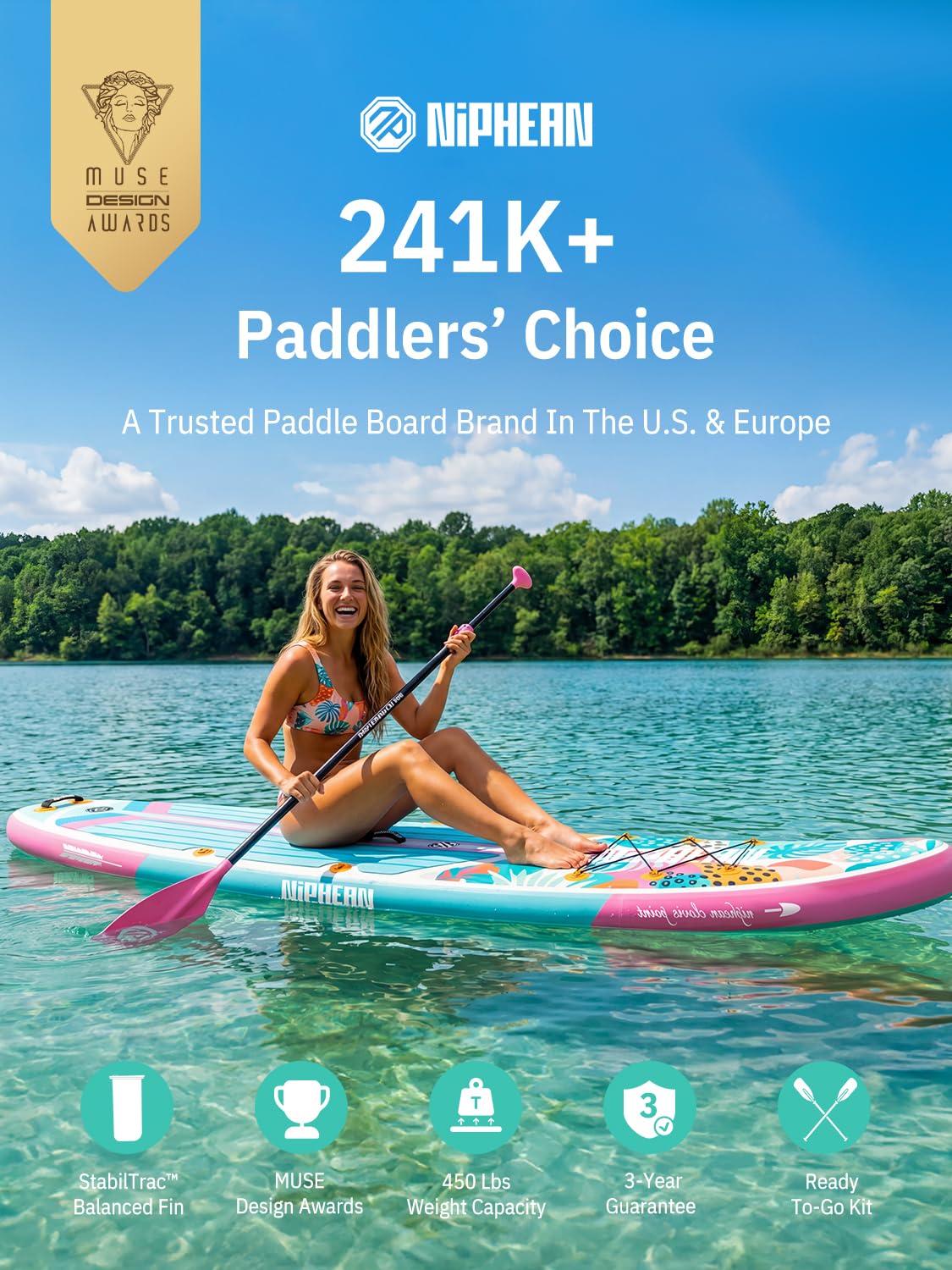 Inflatable Stand Up Paddle Board With Accessories