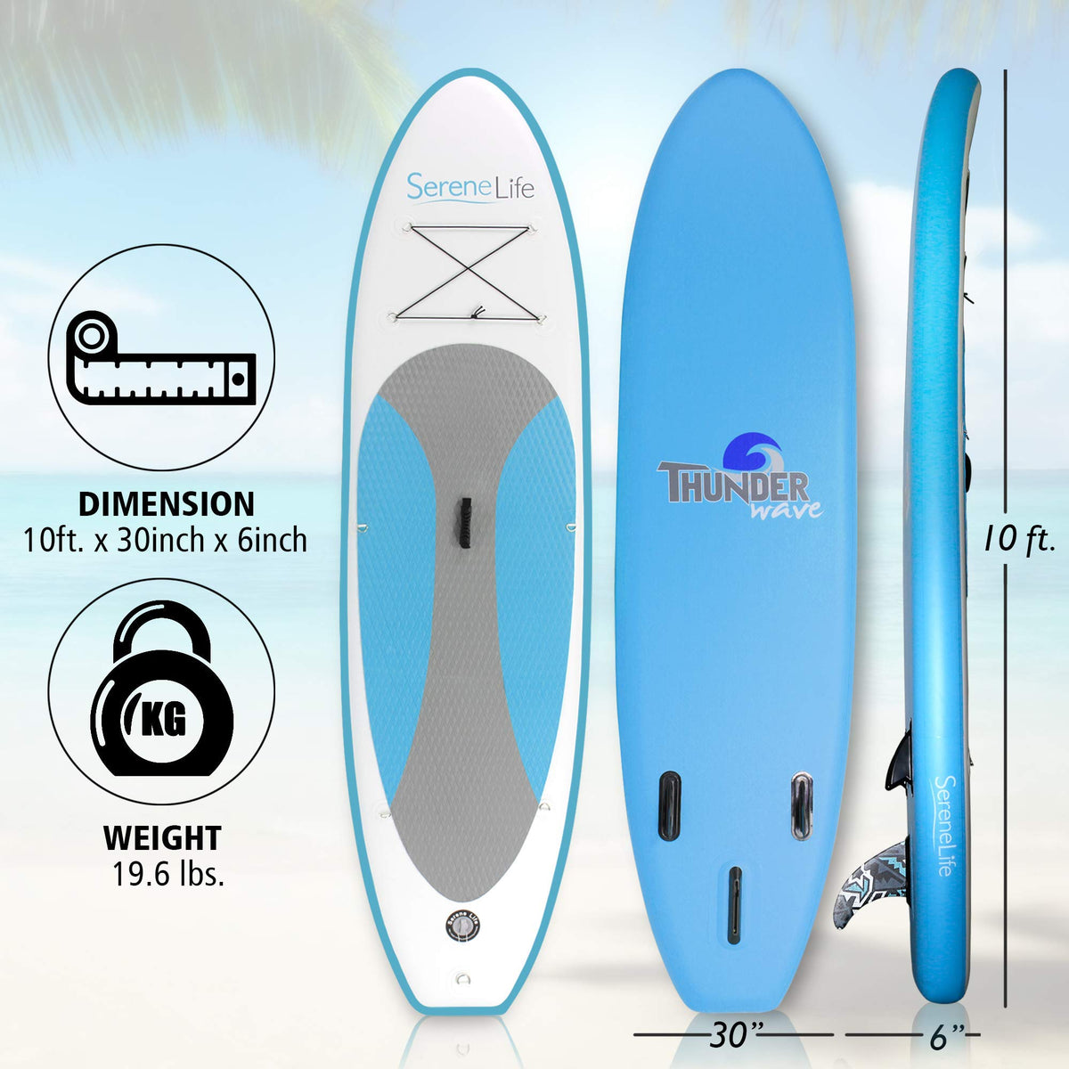 Inflatable Stand Up Paddle Board With Stable Deck