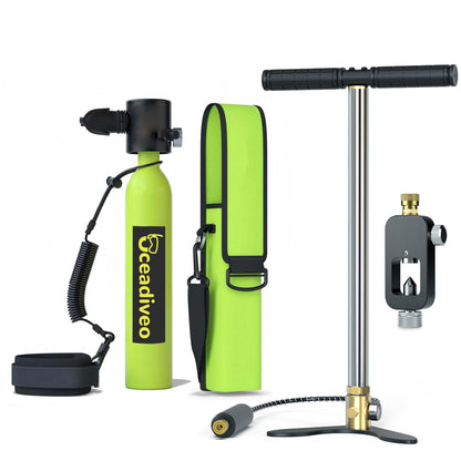 Mini Scuba Tank with Pump for Underwater Exploration
