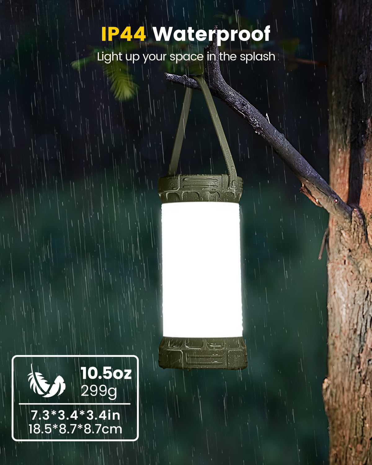 Rechargeable LED Camping Lantern With 5000mAh Battery