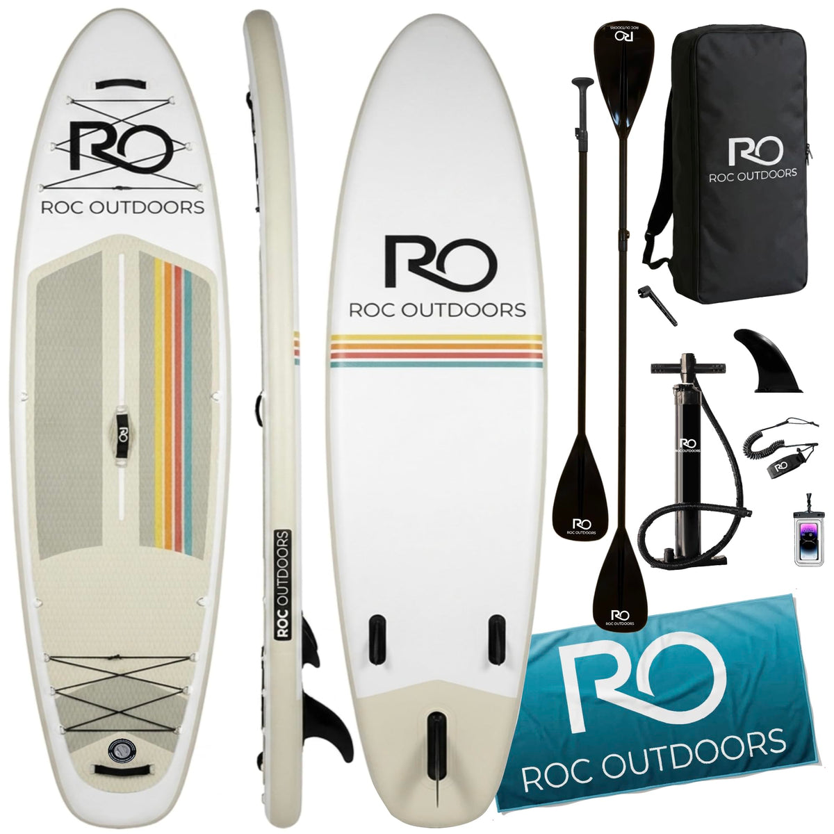 Inflatable Stand Up Paddle Board With Non-Slip Deck