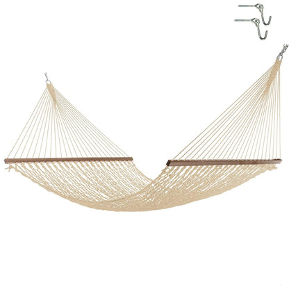 DuraCord Rope Hammock with Tree Hooks & Chains