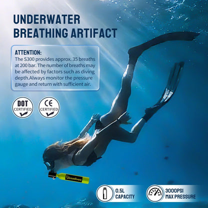 Mini Scuba Tank with Pump for Underwater Exploration