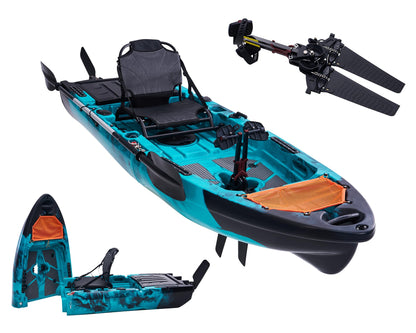 Modular Fishing Kayak with Pedal Drive System