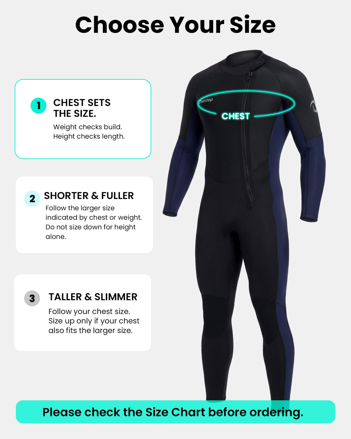 Men’s 5mm Full Body Neoprene Wetsuit