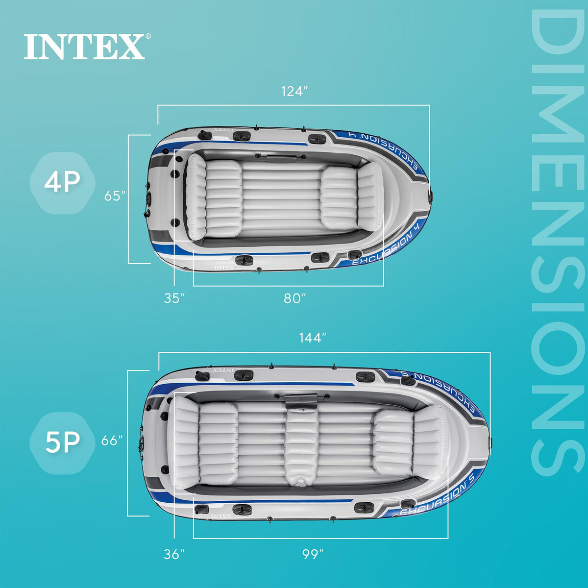 4-Person Inflatable Fishing Boat Set with Oars
